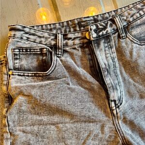 Nastygal Jeans Womens 30” Black Gray Acid Wash Denim Jeans Pants